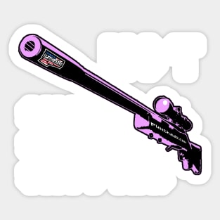 Hot Shot Sharp Shooter, v. Code Pink Wht Text Sticker